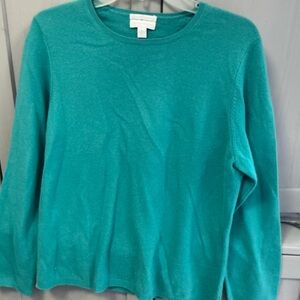 Charter Club Turquoise Cashmere Sweater